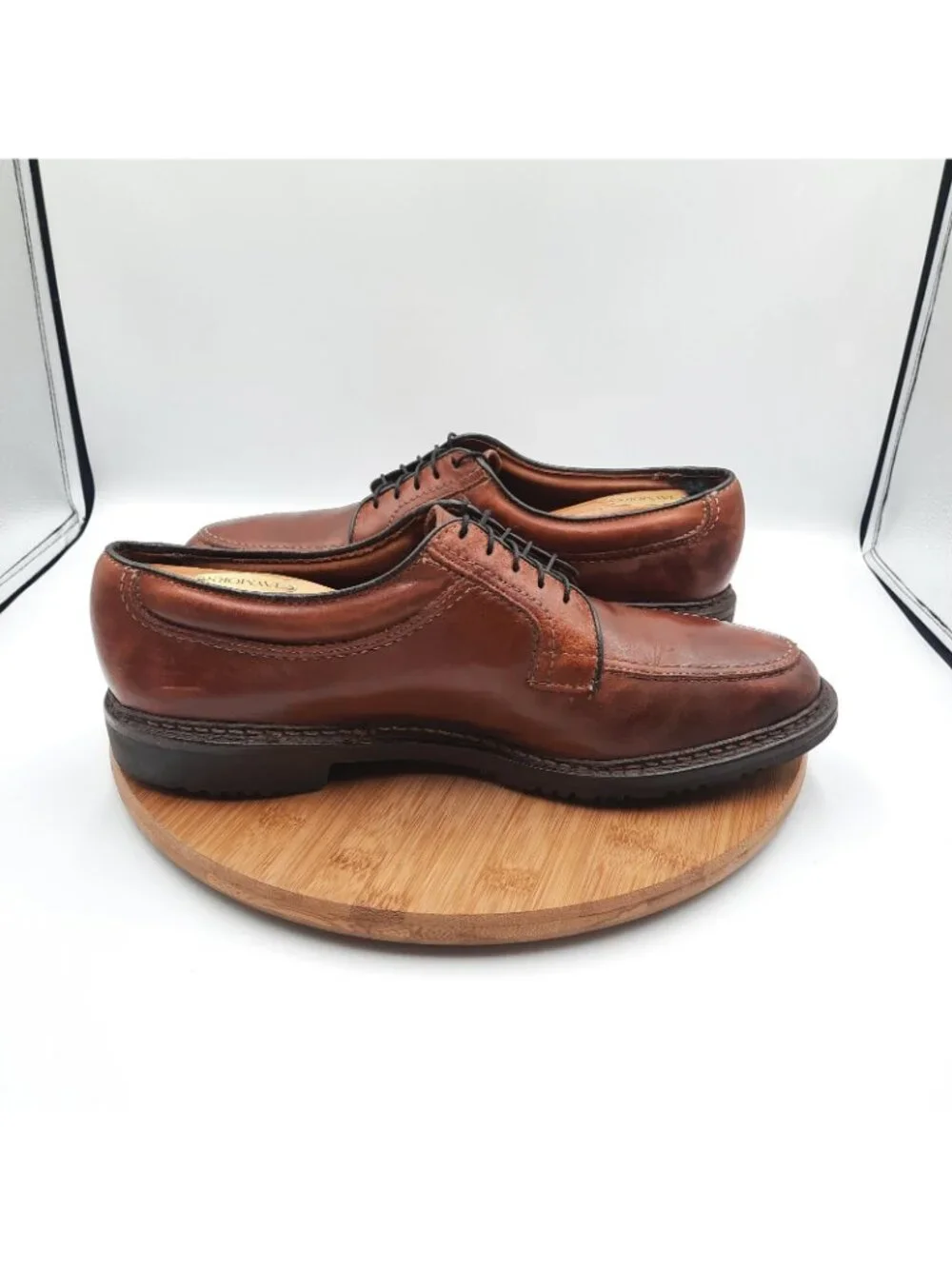 Allen Edmonds Wilbert Mens 10 Shoes Brown Leather Oxford Dress Sneakers USA